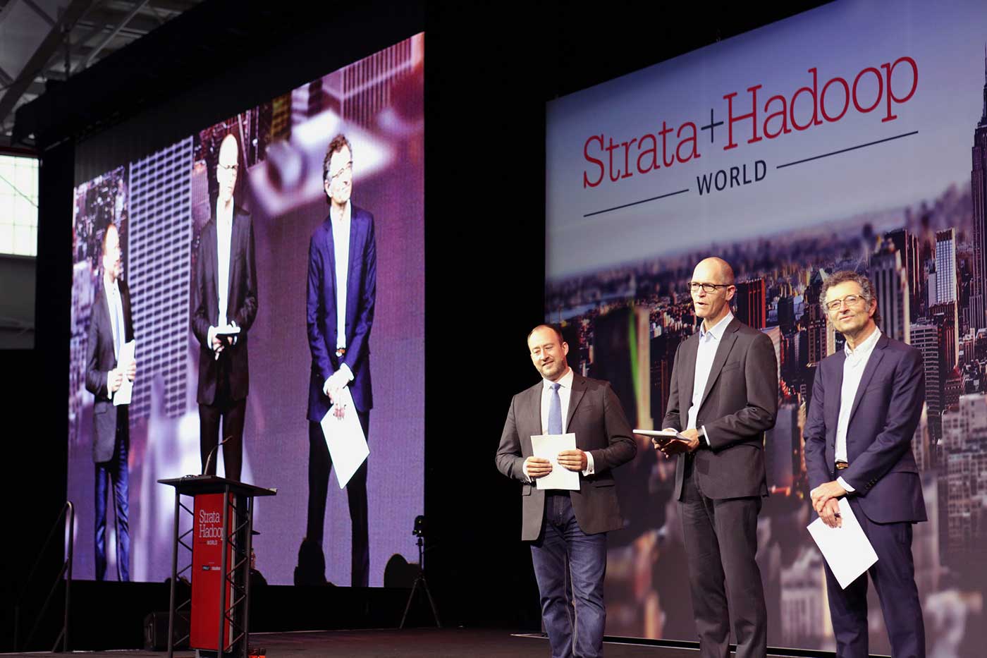 Strata + Hadoop World NY 2016 keynote stage