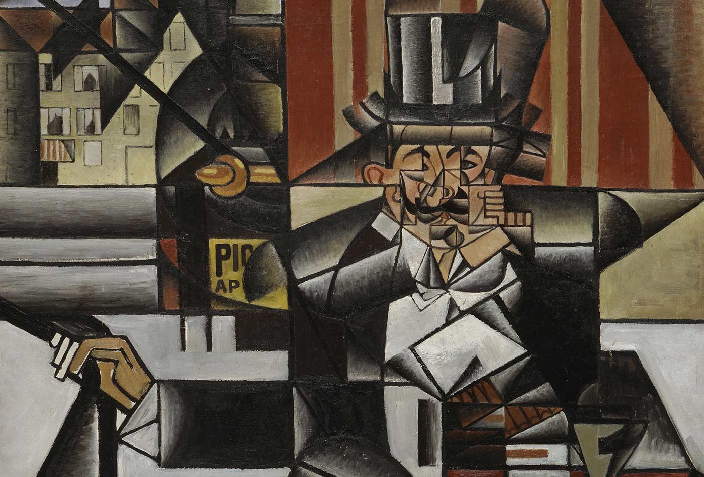 Man in a Café, by Juan Gris, 1912.