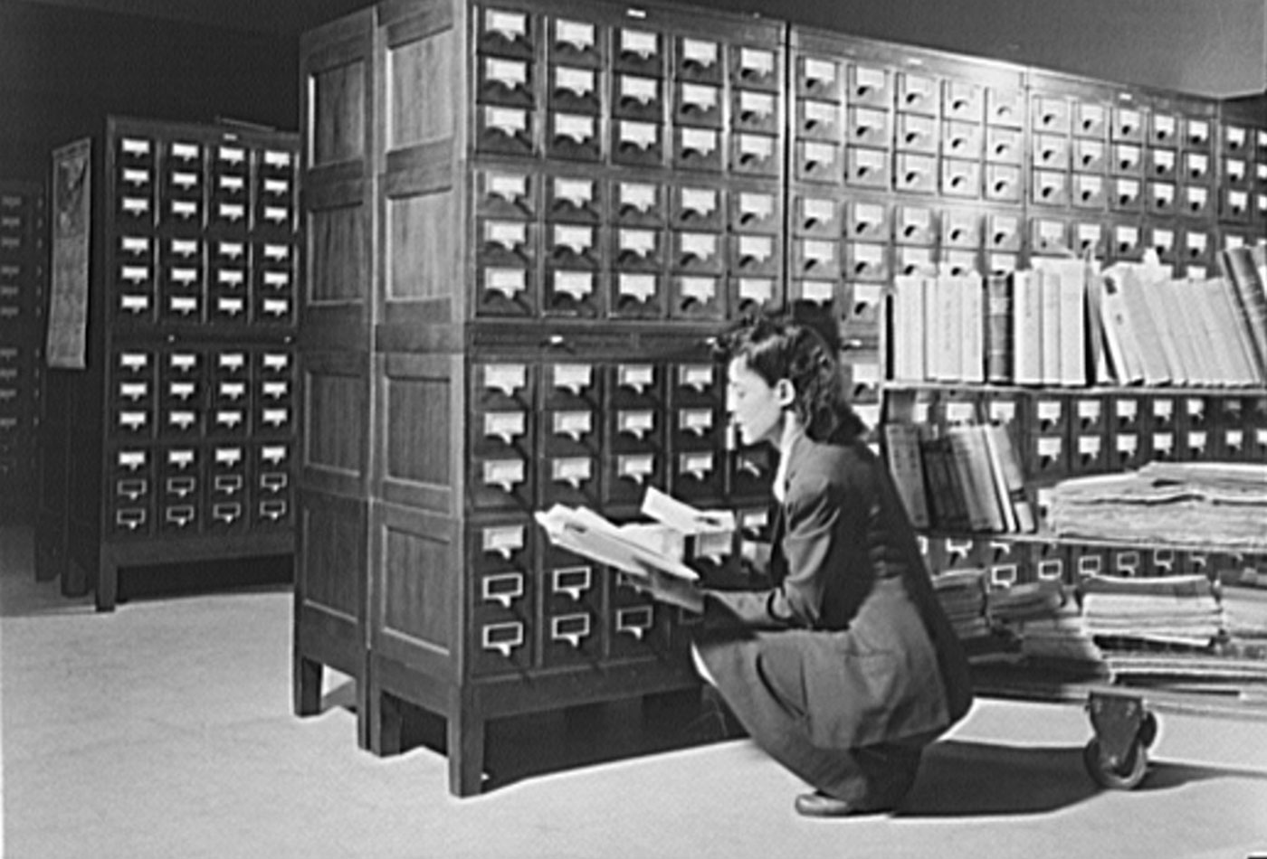Card catalog at the Library of Congress