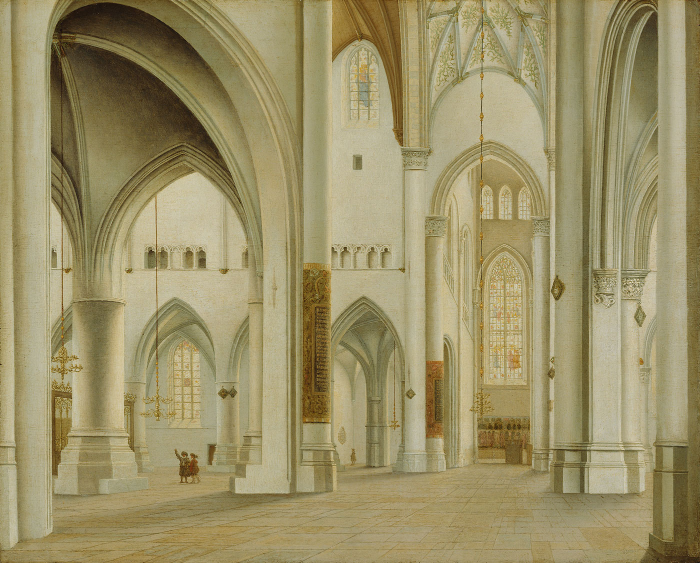 Pieter Jansz. Saenredam (Dutch 1597 - 1665) The Interior of St. Bavo Haarlem 1628 Oil on panel