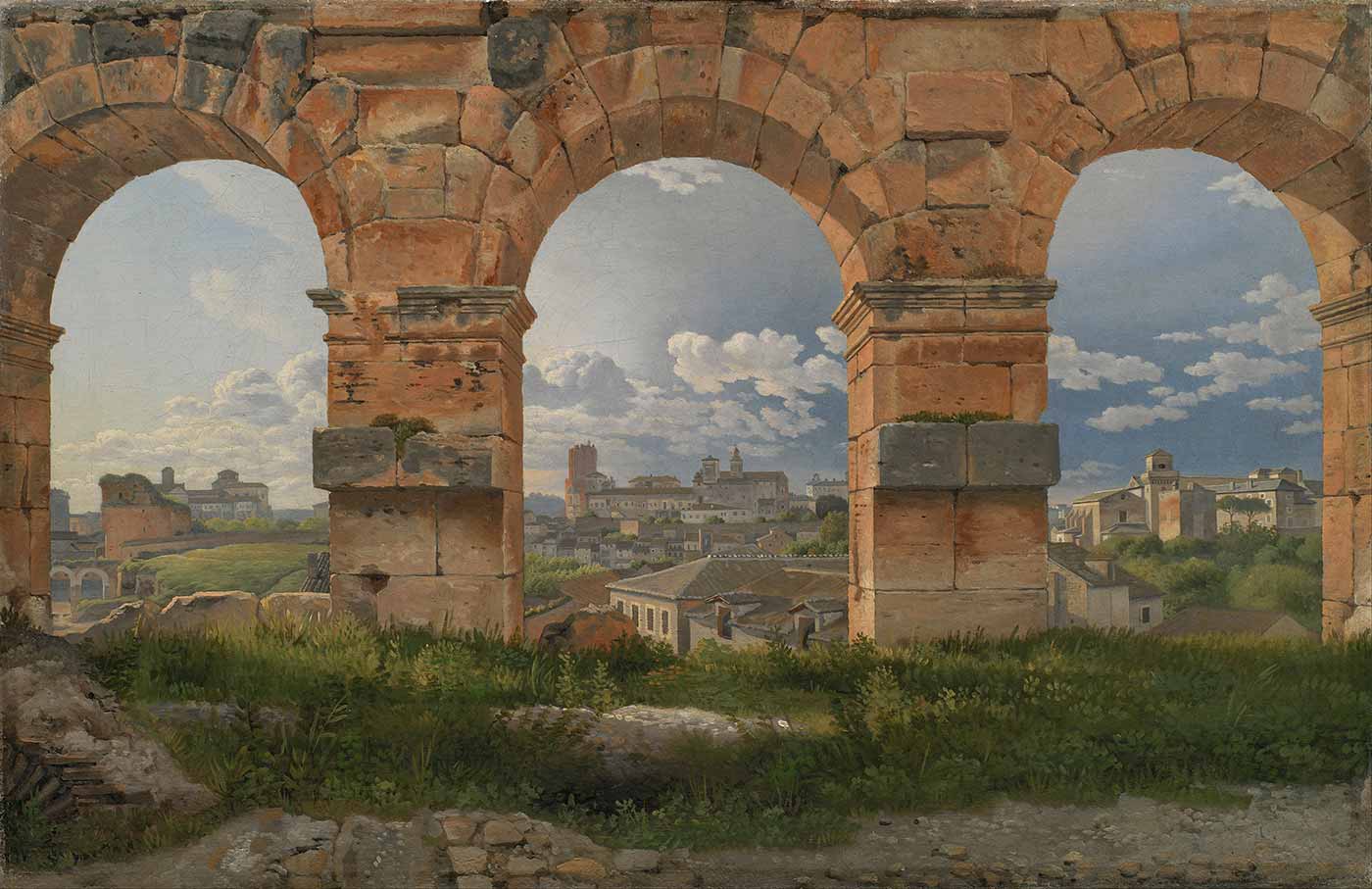"A View Through Three Arches of the Third Storey of the Colosseum," by C.W. Eckersberg (1815)
