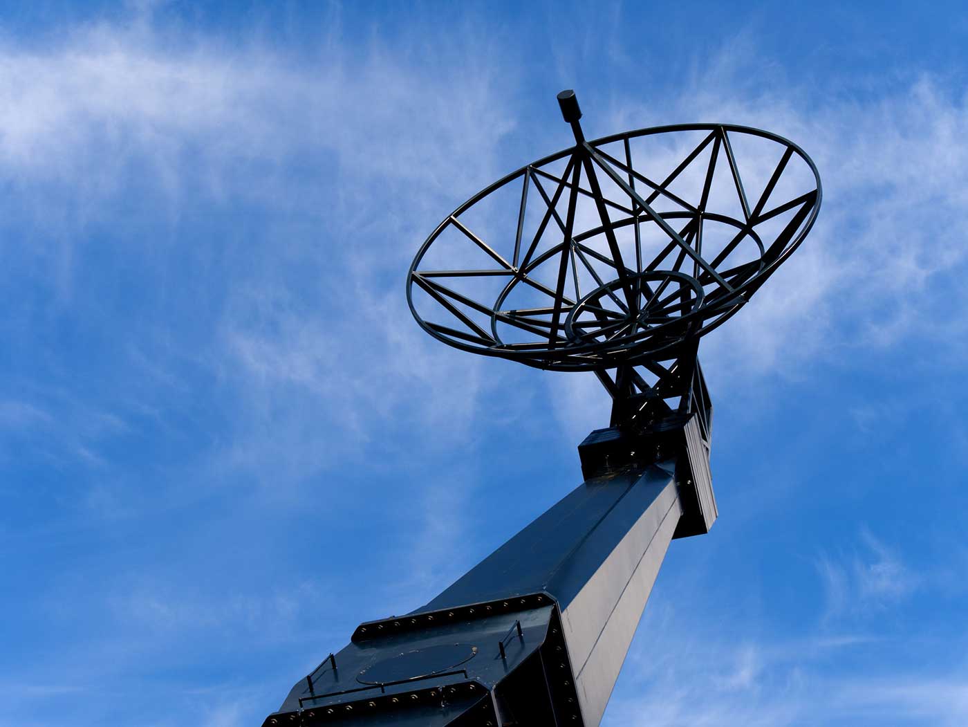 Antenna against a blue sky